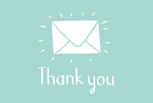 thank you email